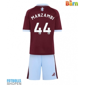 Billiga Aston Villa Johan Manzambi #44 Hemmatröja Barn 2026-27 Kortärmad (+ Korta byxor)